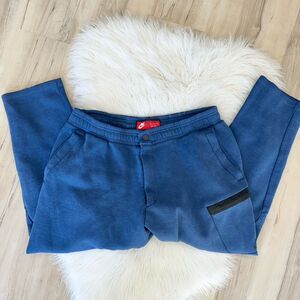 Mens Nike Tech Blue Fleece Joggers XXL